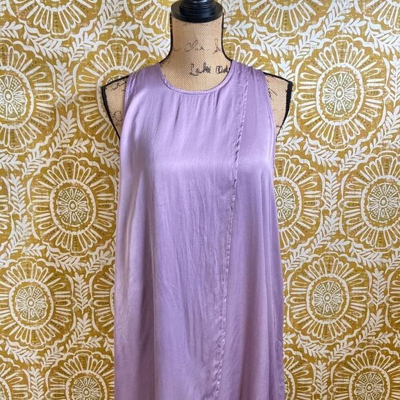 STARK X Stunning Sleeveless Satin Tulip Maxi Dress in Lavender Purple size XS - Picture 6 of 13